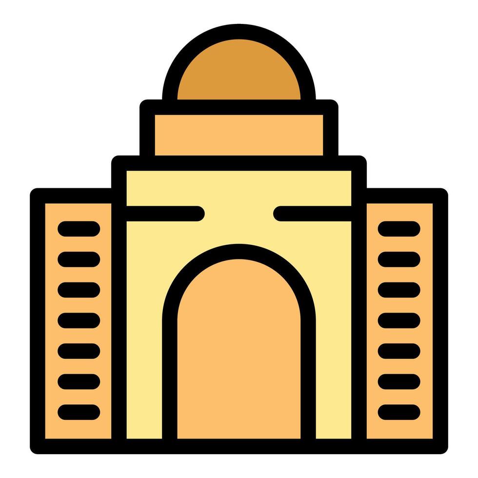 Imam hussein shrine building representing islamic culture and history vector