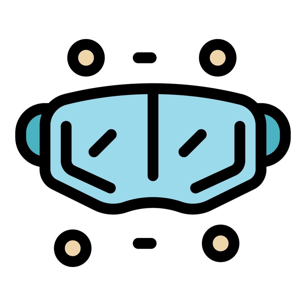 Vr glasses creating immersive virtual reality experience vector