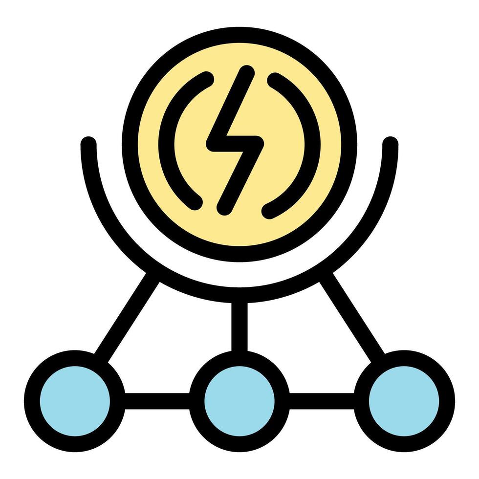 Wireless charging technology connecting multiple devices simultaneously vector