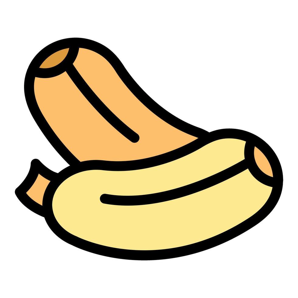 Half peeled banana showing tropical fruit freshness vector