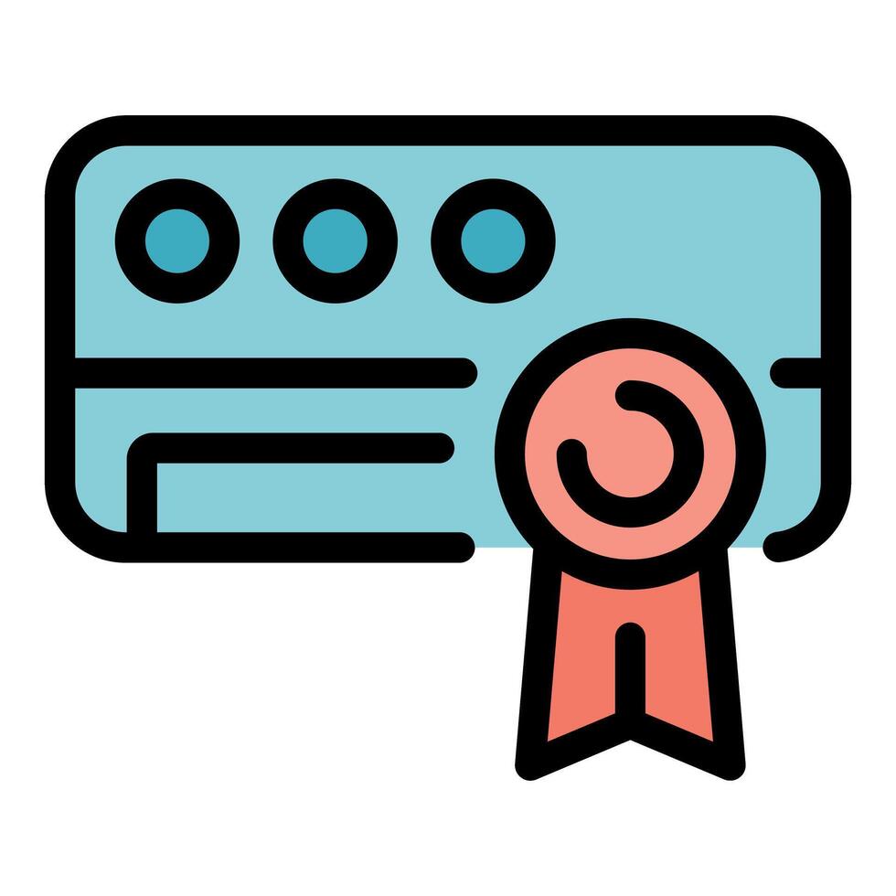 Diploma with ribbon showing graduating and education achievement vector
