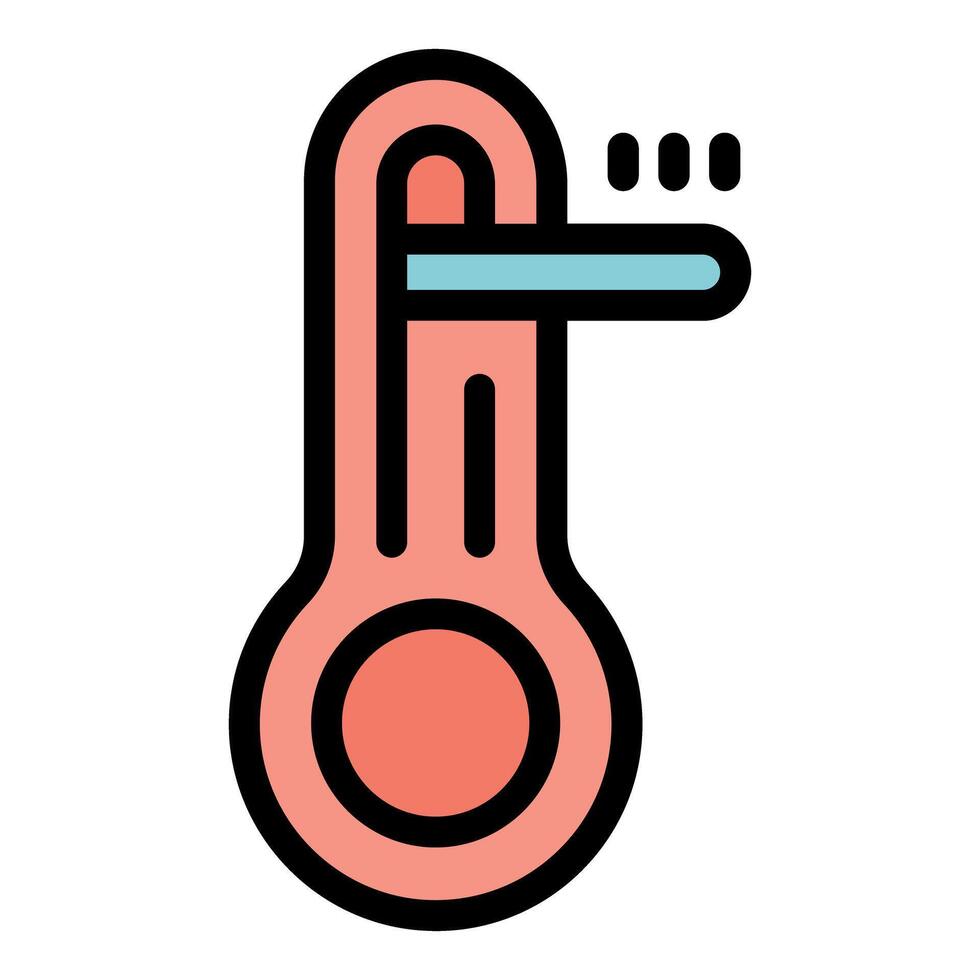 Medical thermometer showing increasing temperature, fever or illness vector