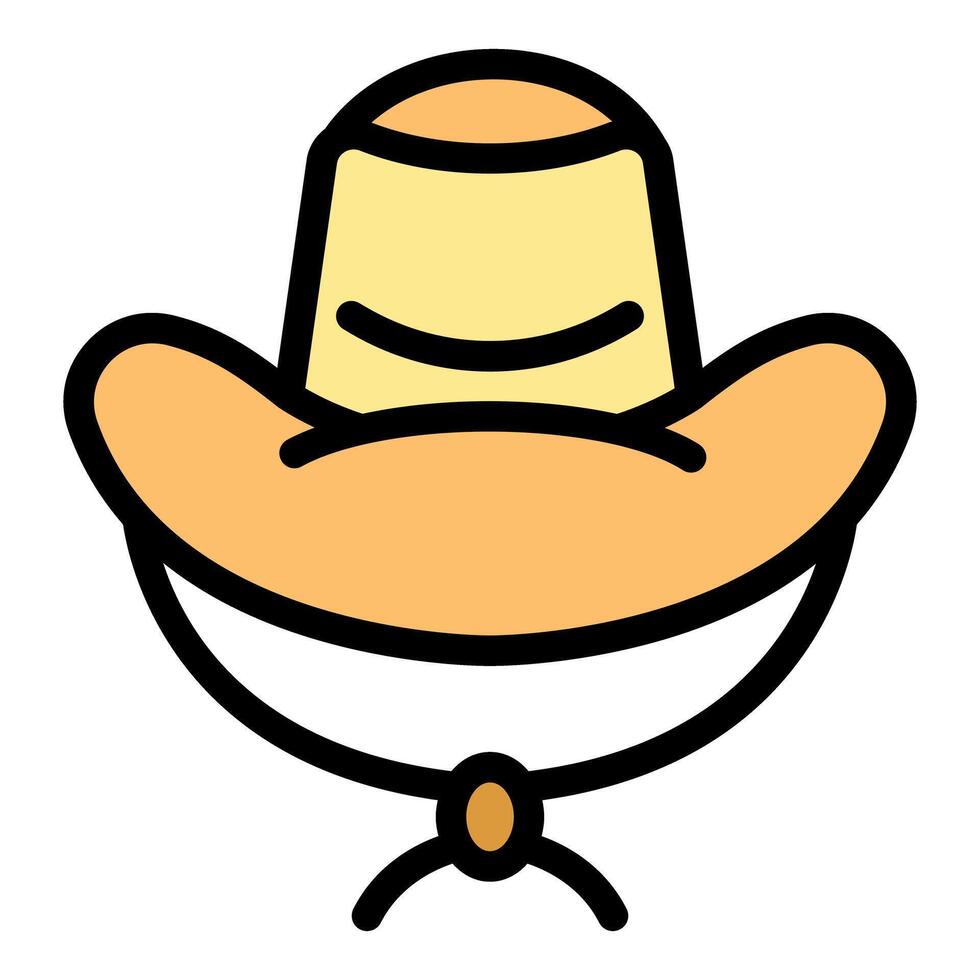 Cowboy hat showing western fashion and wild west style vector