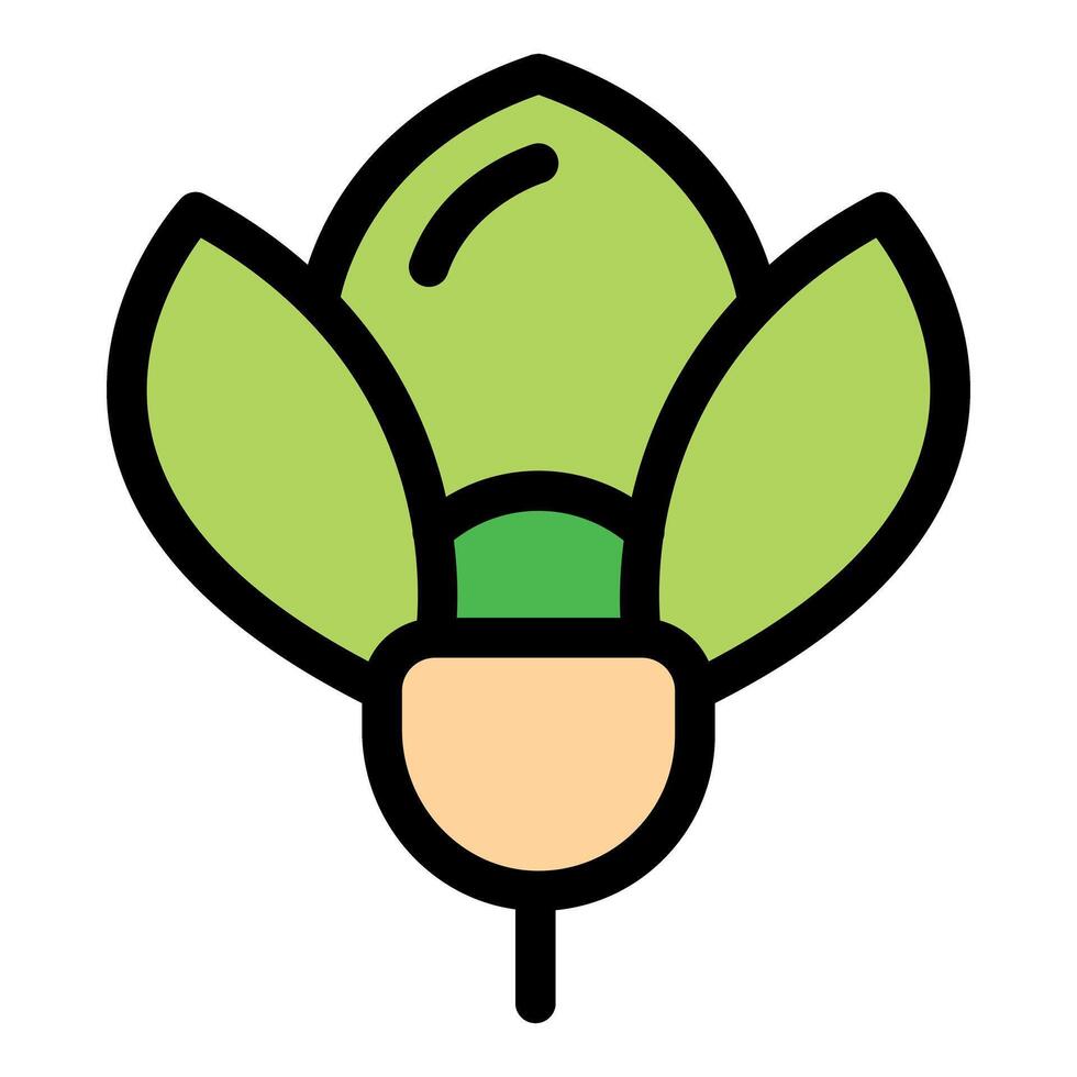 Green sprout growing from seed, new life starting vector