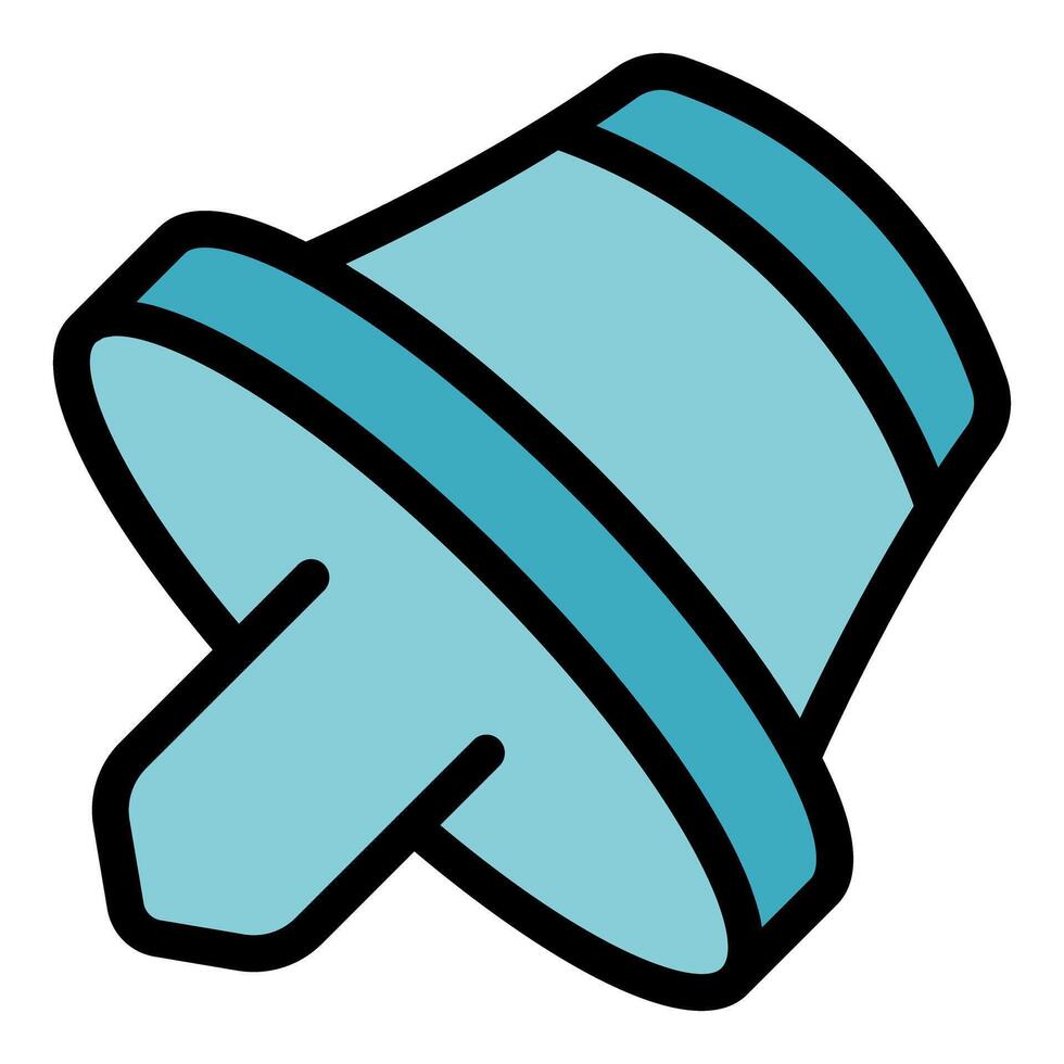 Spinning top toy balancing on a point, creating a sense of playful motion vector