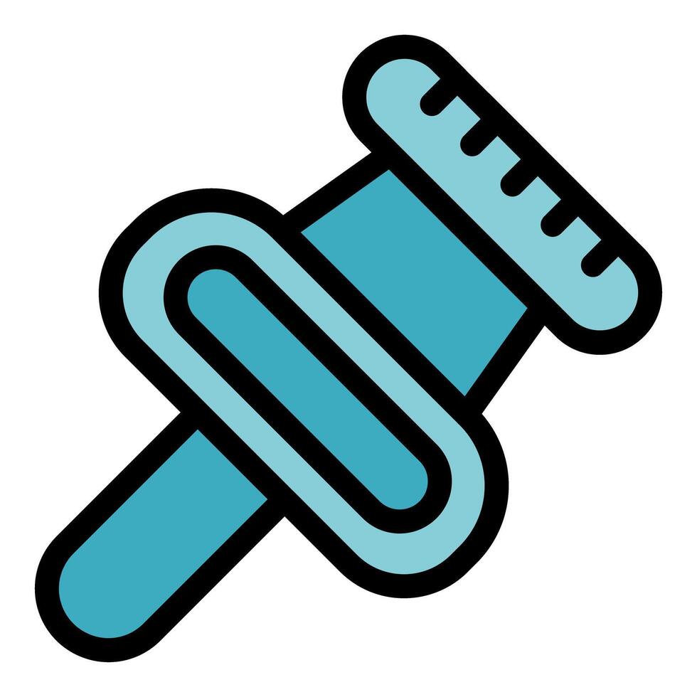 Push pin fastening important documents with style and functionality vector