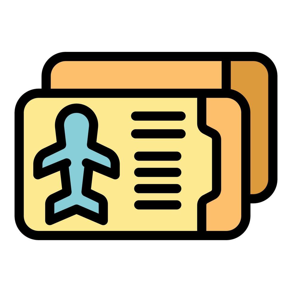 Airplane tickets representing exciting travel opportunities vector