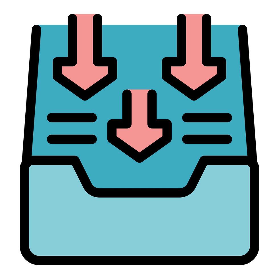 Downloading multiple files to a folder, data management and organization vector
