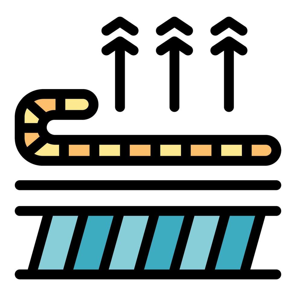 Earthworm enriching soil with nutrients for plant growth promoting a healthy ecosystem vector