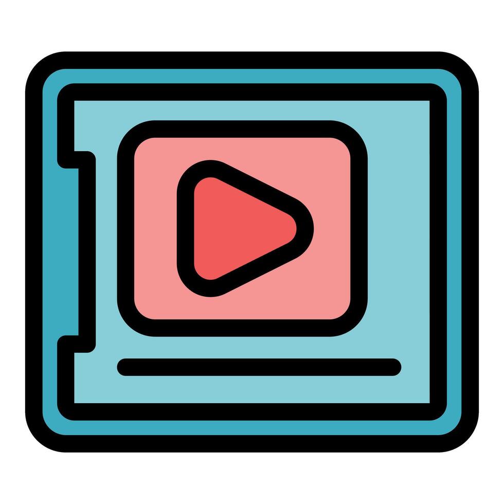 player interface showing play button and progress bar vector