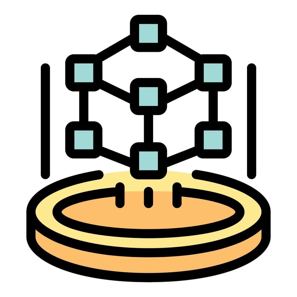 Digital platform shows growing network and business expansion potential vector