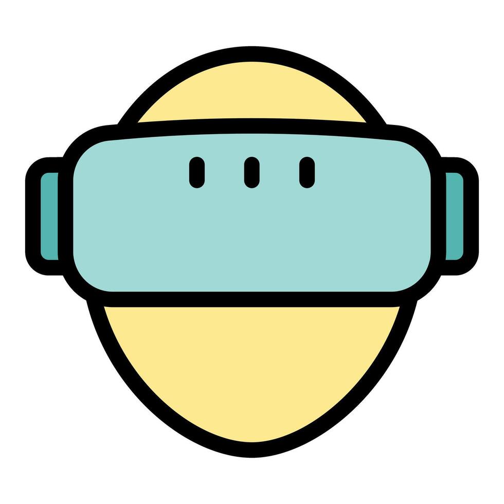 Virtual reality headset experience, immersive technology exploring digital worlds vector