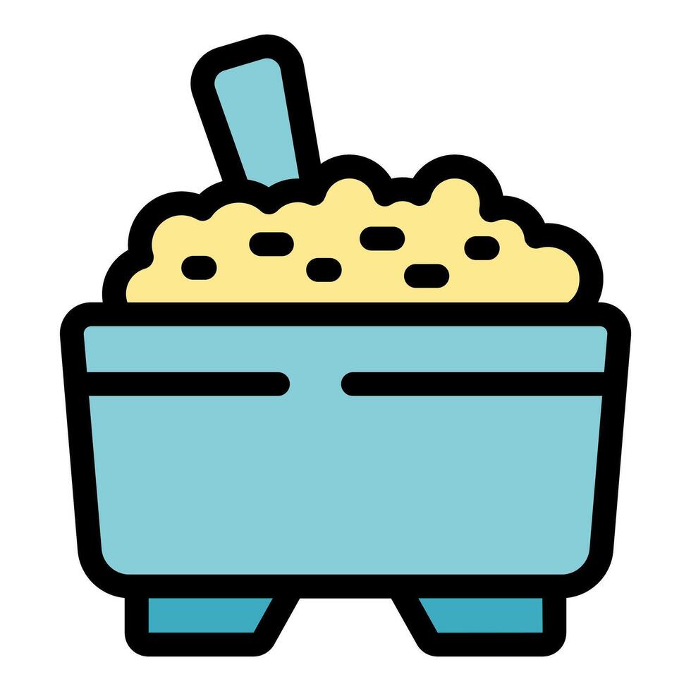 Grated cheese ready to be used, enhancing culinary experiences vector