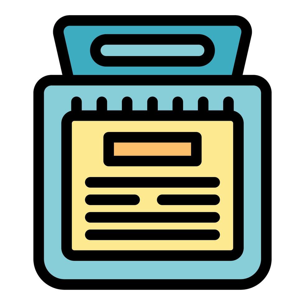 Clipboard holding important document with detailed information vector