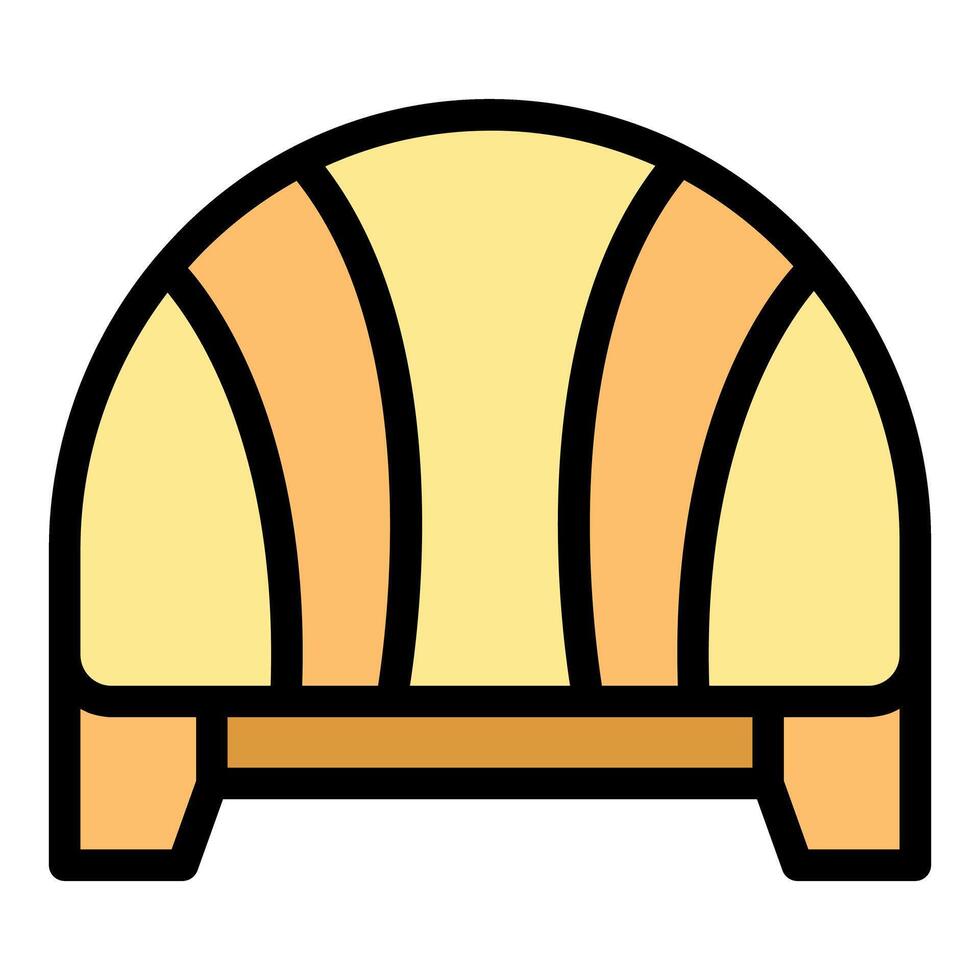 Protective helmet providing head safety for construction workers vector