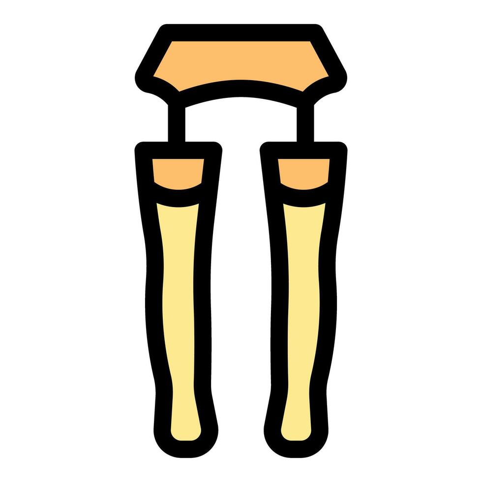 Compression stockings improving blood circulation in legs vector