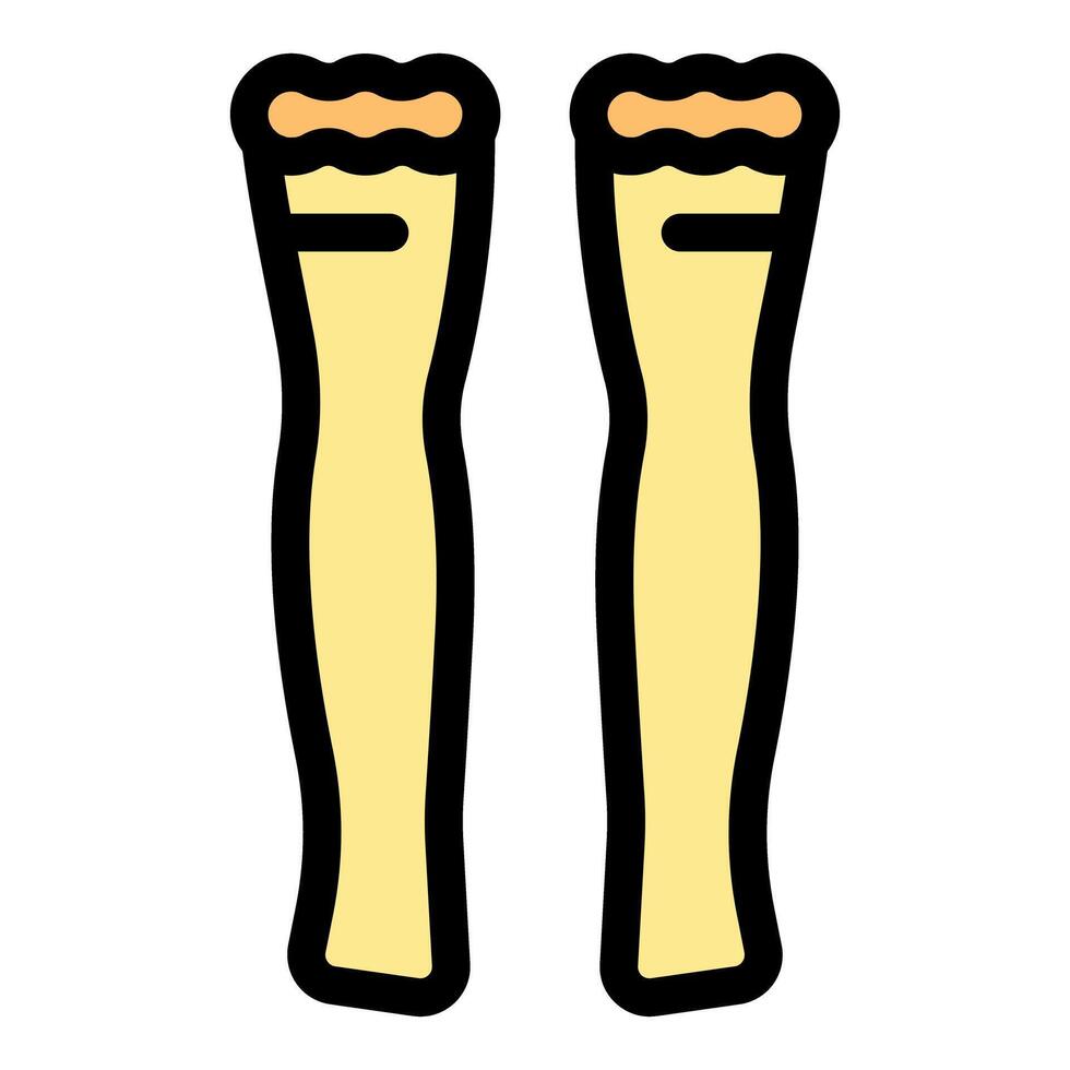 Long lace stockings showing elegance and style vector