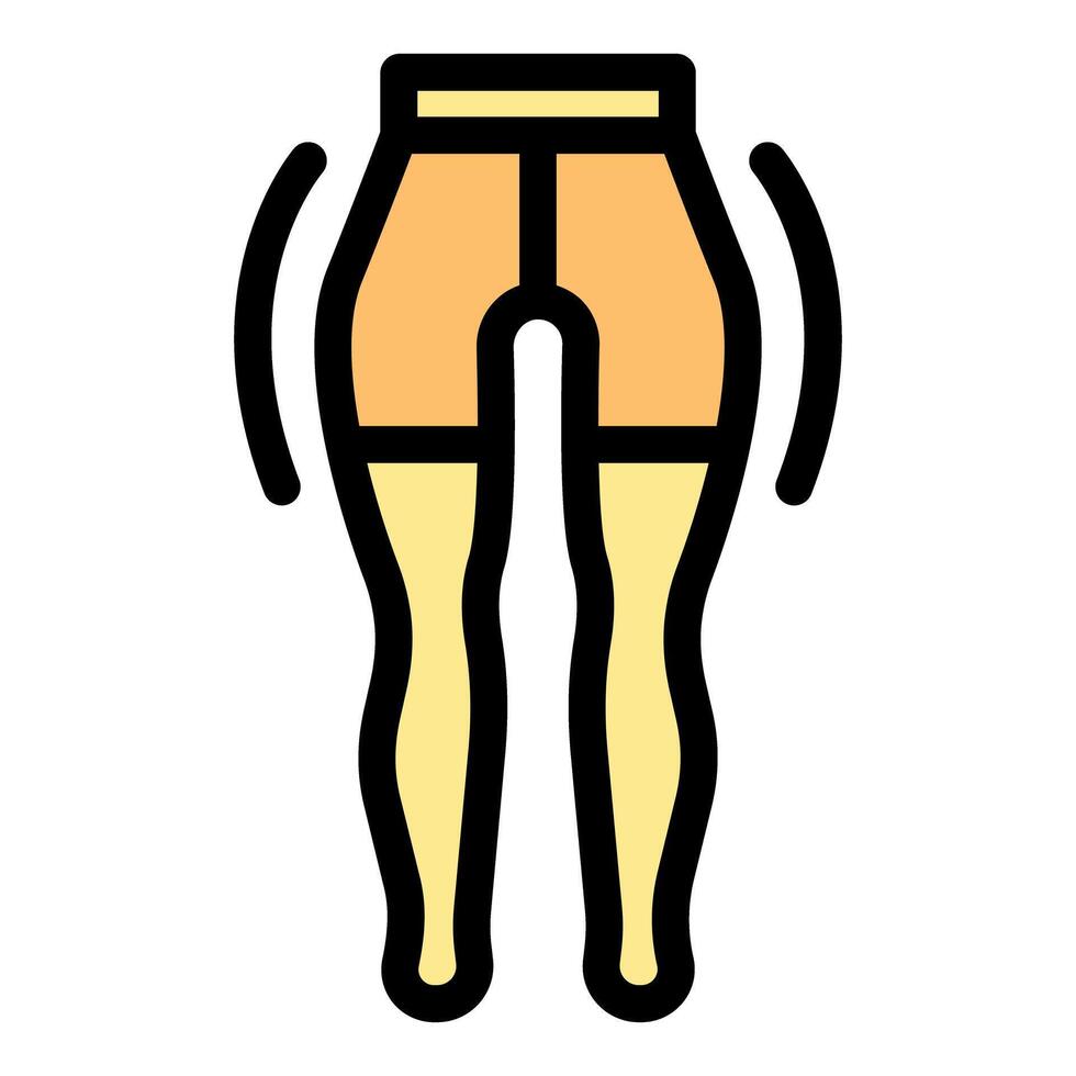 Slim figure wearing compression clothing for improved circulation vector