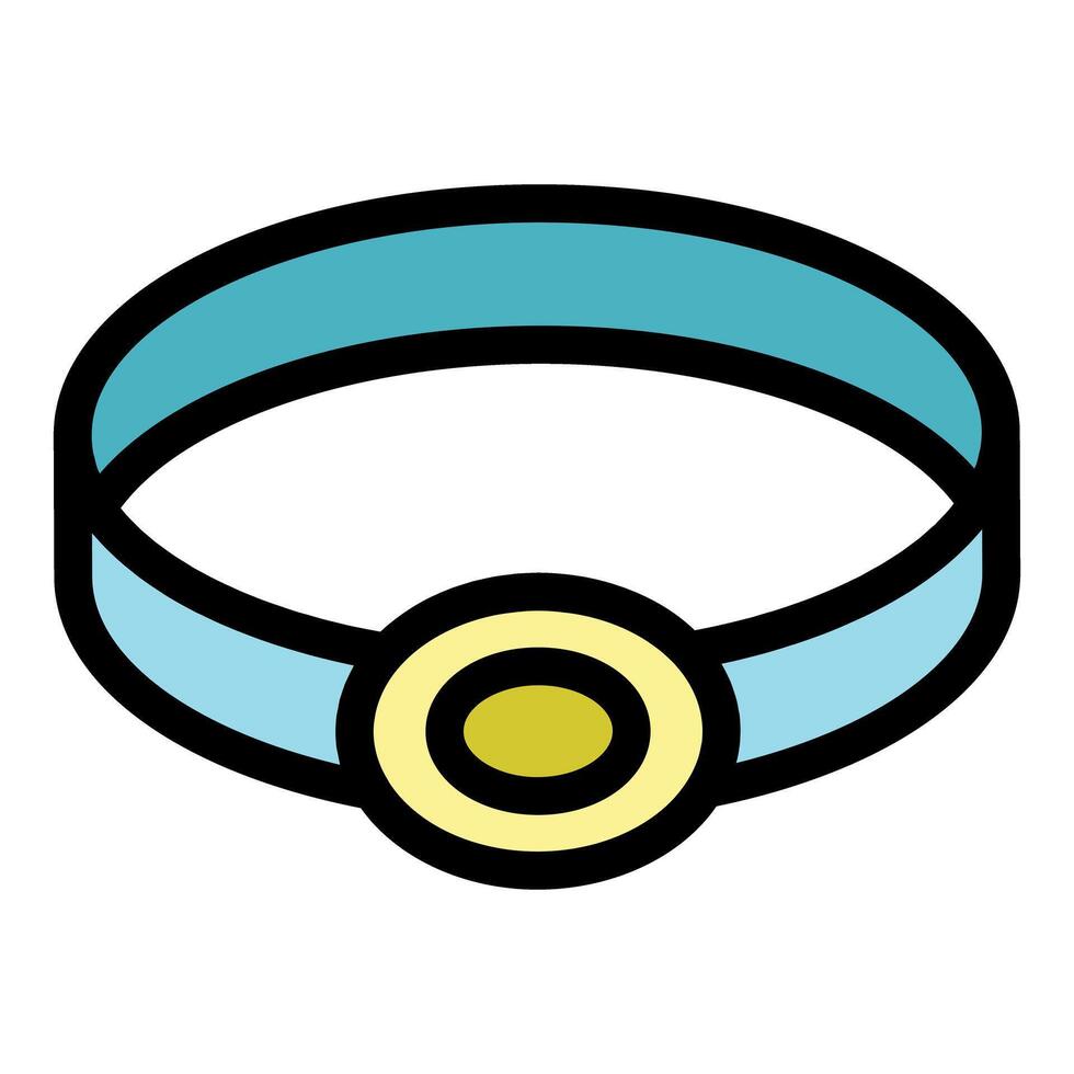 Headlamp providing illumination in dark environments for outdoor activities vector