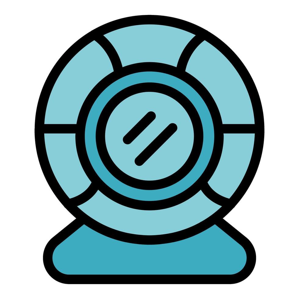 Modern web camera streaming live content vector