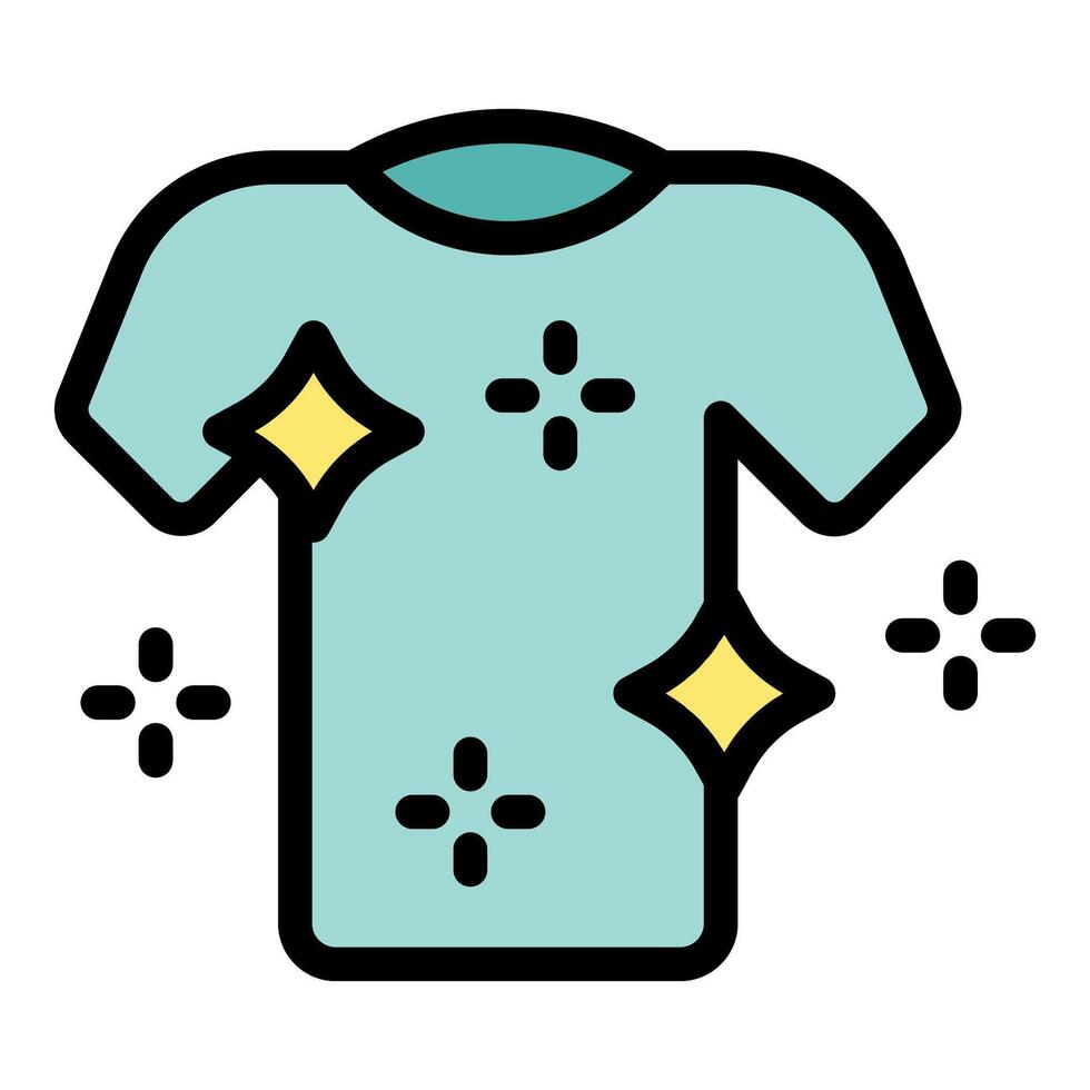Clean t shirt sparkling with freshness and hygiene vector