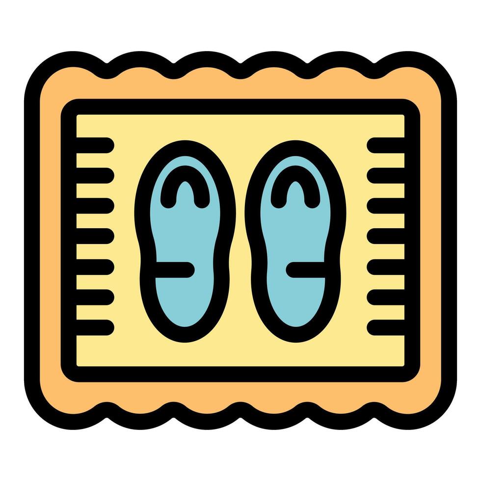 Slippers standing on soft comfortable rug creating cozy atmosphere vector