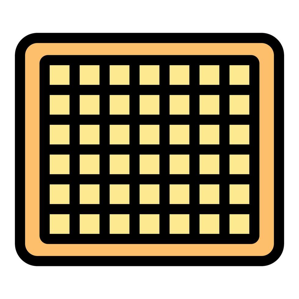 Delicious waffle representing breakfast, food, and culinary delights vector