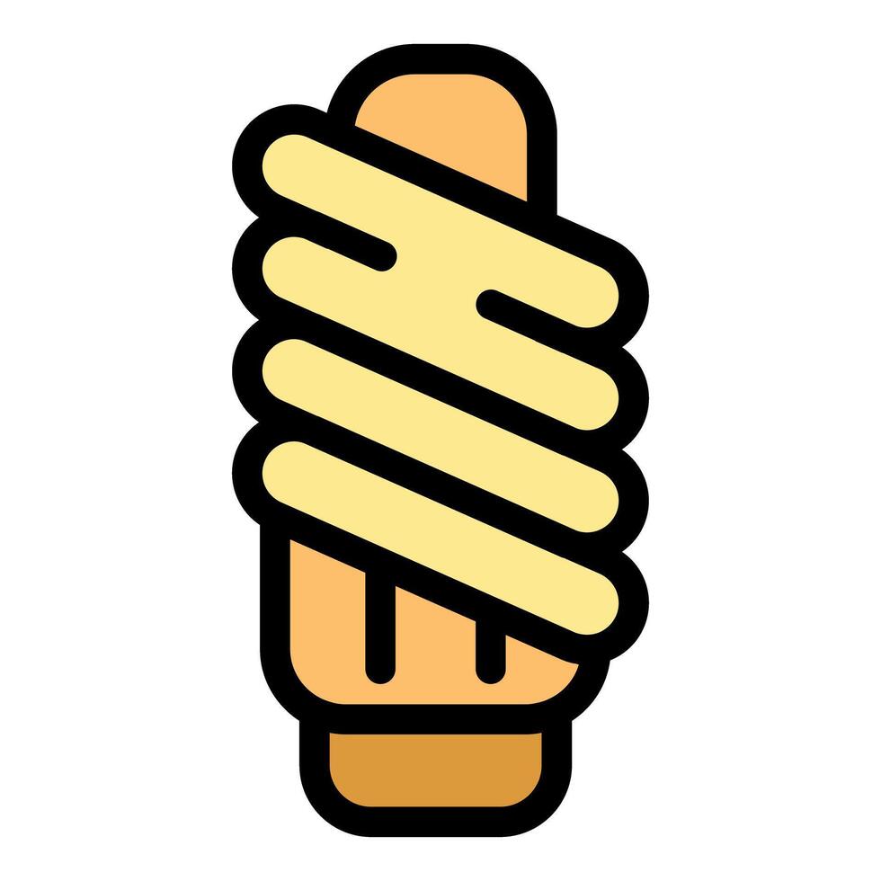 Modern energy saving light bulb promoting sustainability and eco friendly practices vector
