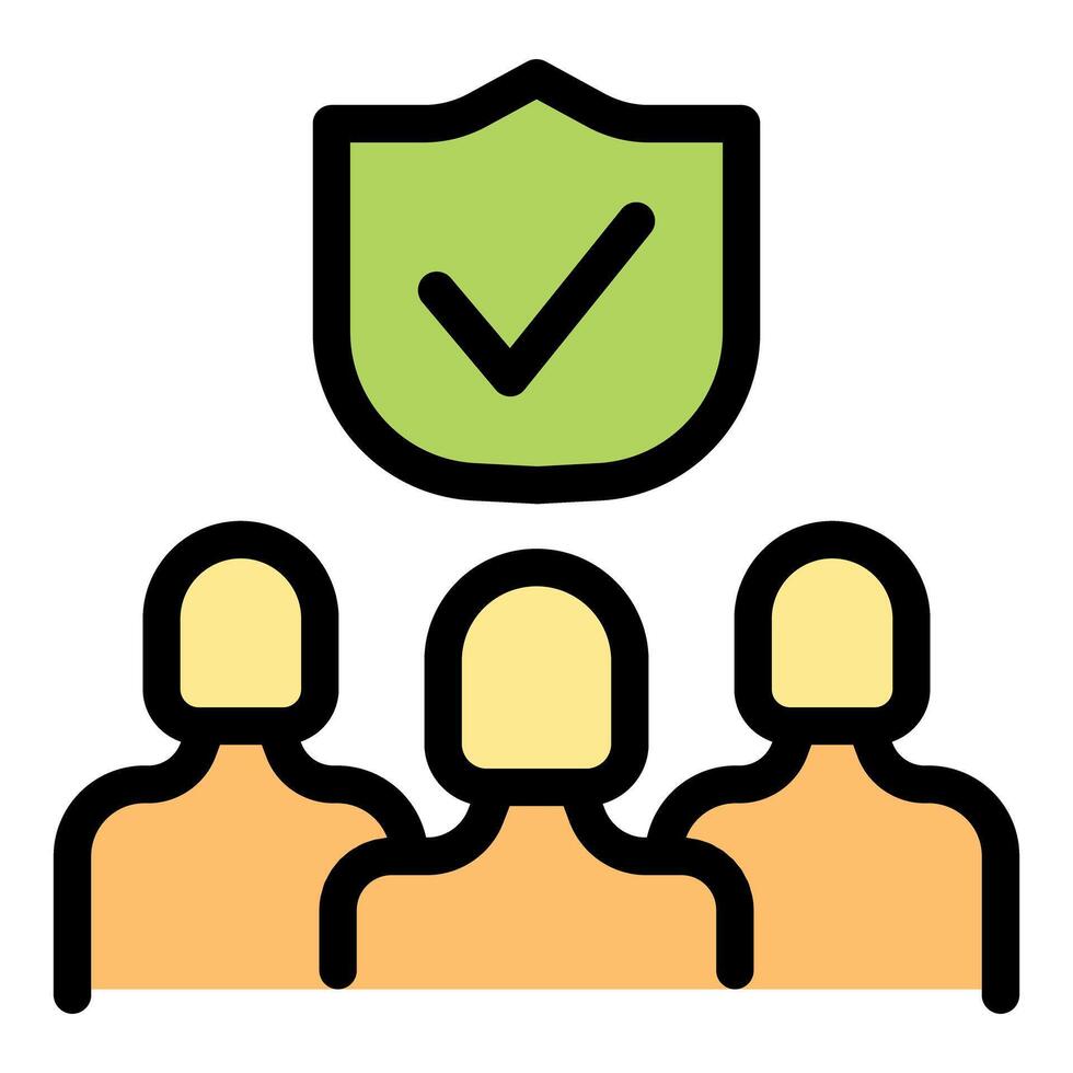 Community approval and social agreement providing security and safety vector