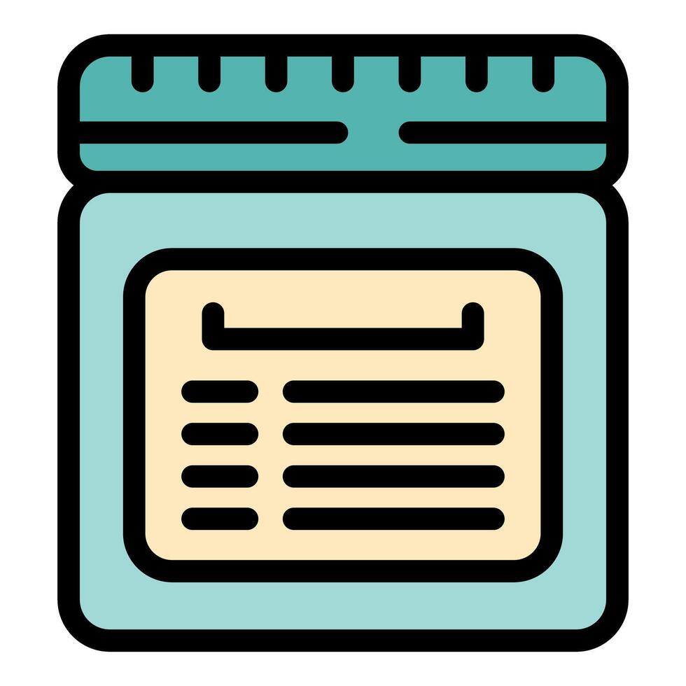 Closed container packaging with label describing ingredients vector
