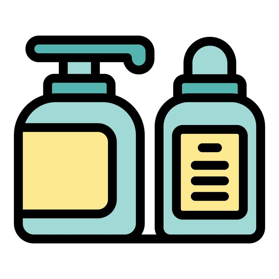 Dispenser pump bottle and roll on deodorant maintaining personal hygiene vector