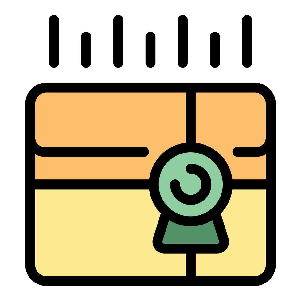 Parcel tracking with online monitoring system ensuring safe delivery vector