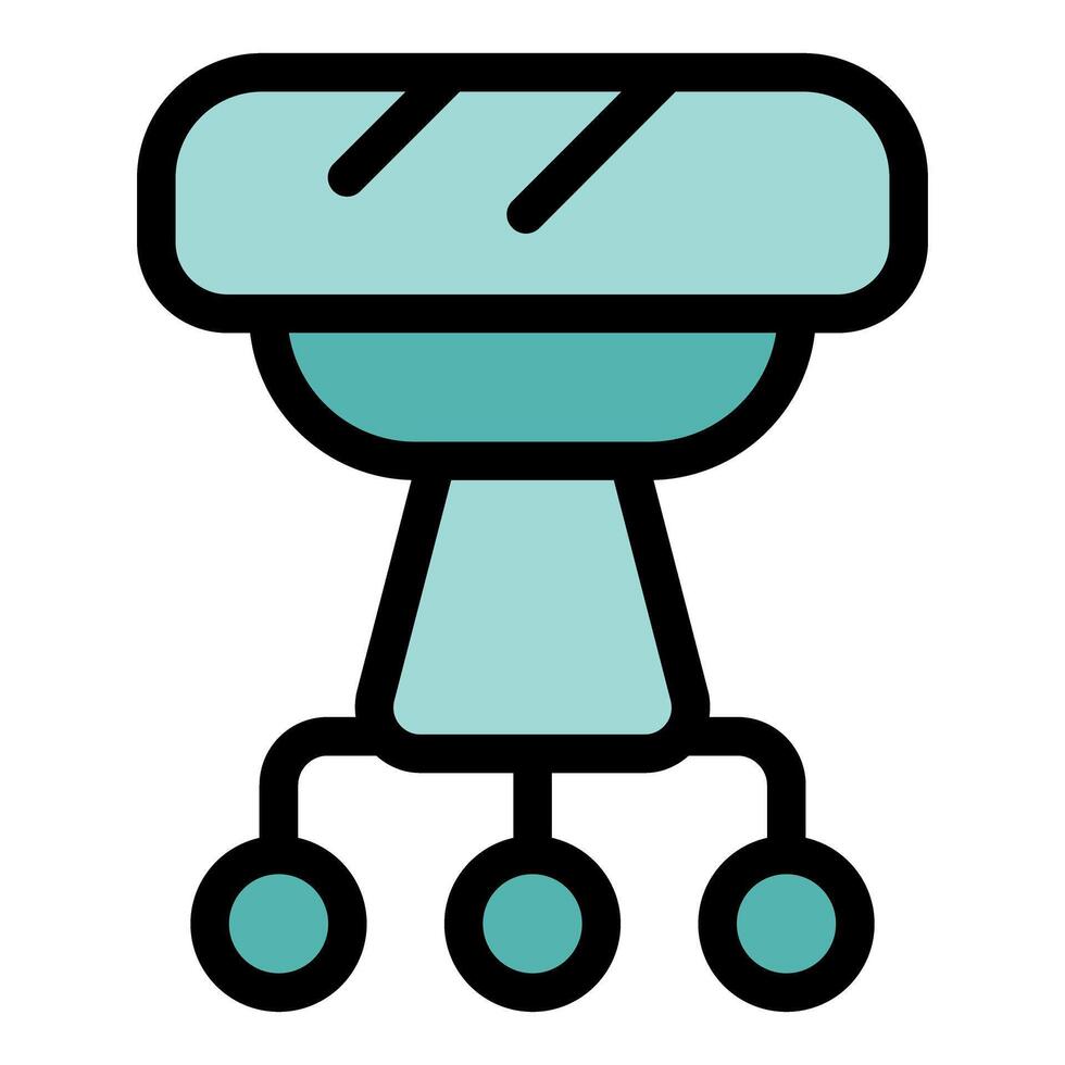 Baby walker supporting infant first steps and mobility vector