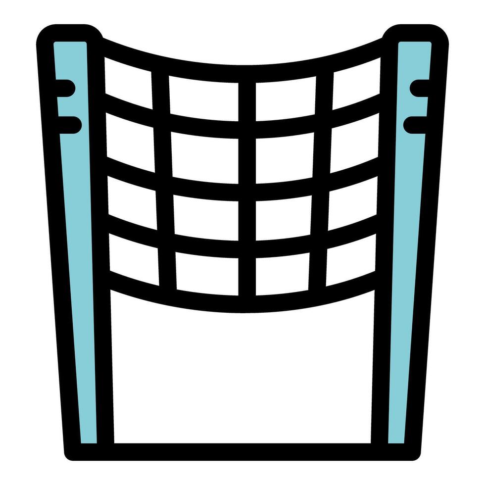 Simple volleyball net illustration, ready for a beach volleyball match vector