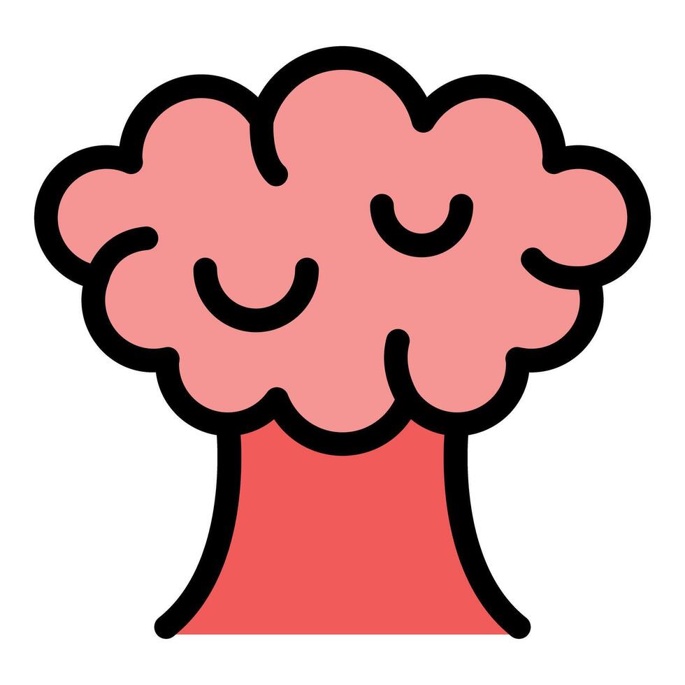 Atomic bomb exploding with mushroom cloud rising vector