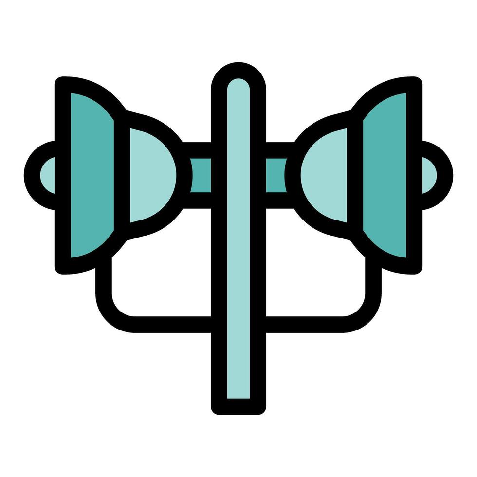 Bicycle bell ringing, creating a safety sound while cycling vector