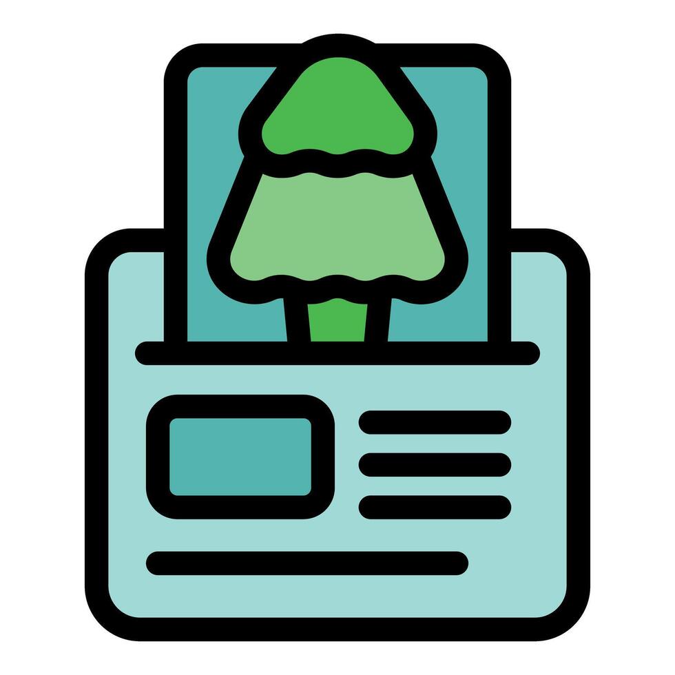 Online news website publishing breaking news about nature and environment vector