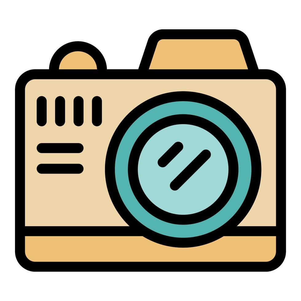Modern digital camera capturing memorable moments vector