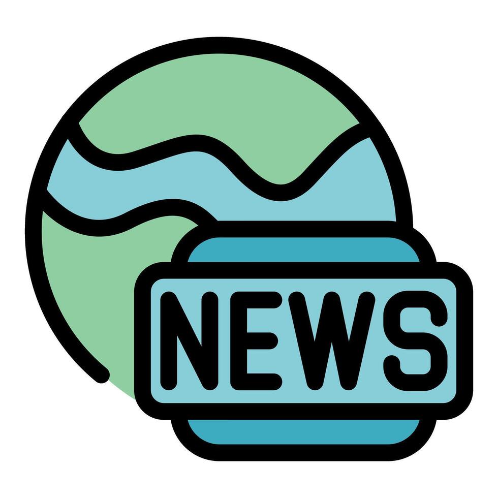 Global news spreading across the world through digital media vector