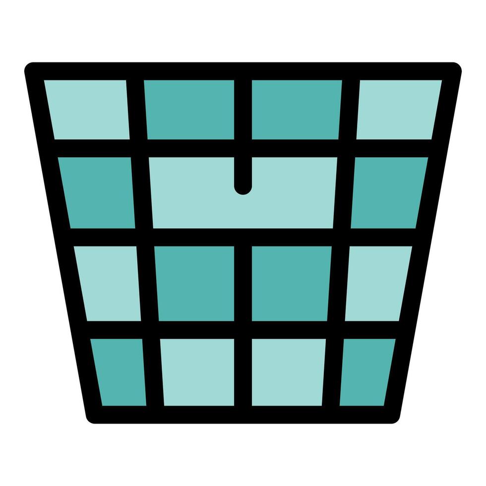 Laundry basket icon representing cleanliness and household chores vector