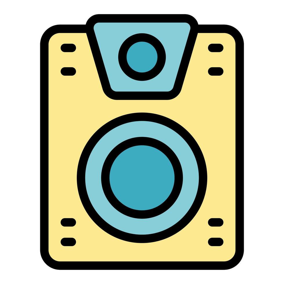 Powerful audio speaker delivering high quality sound with modern design vector