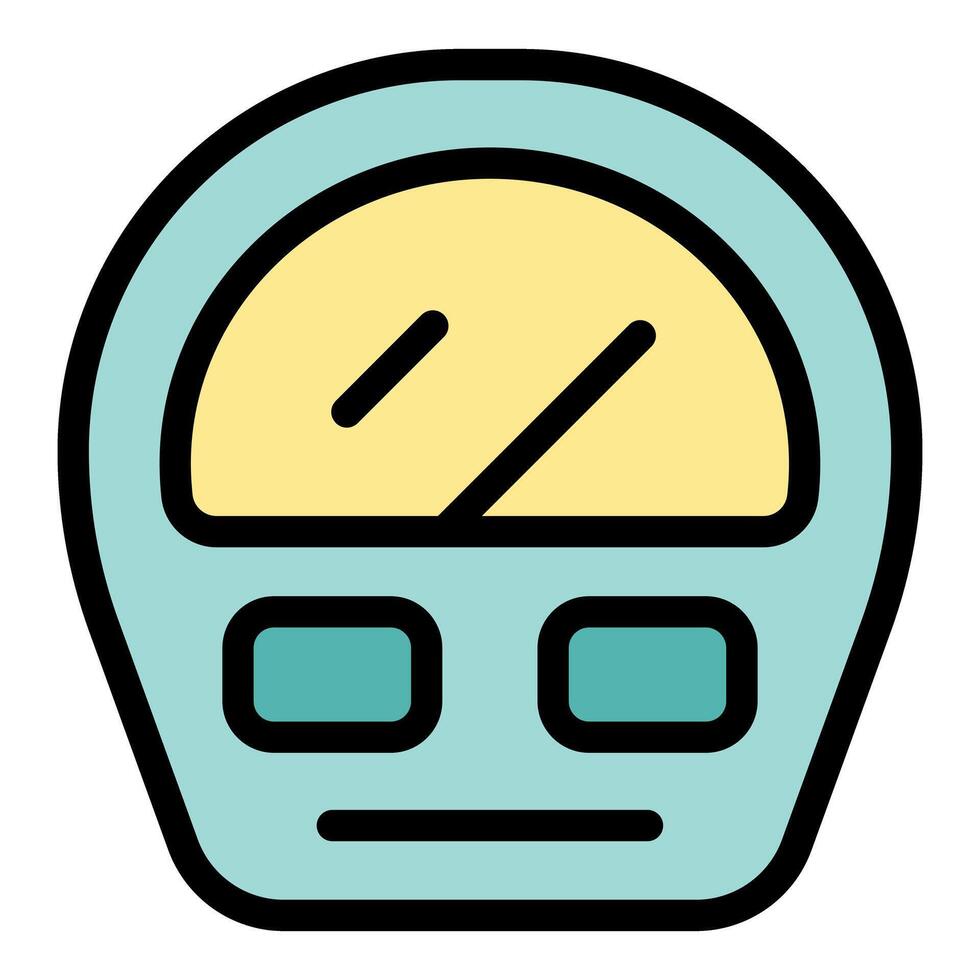 Electric meter showing energy consumption data with buttons and display vector