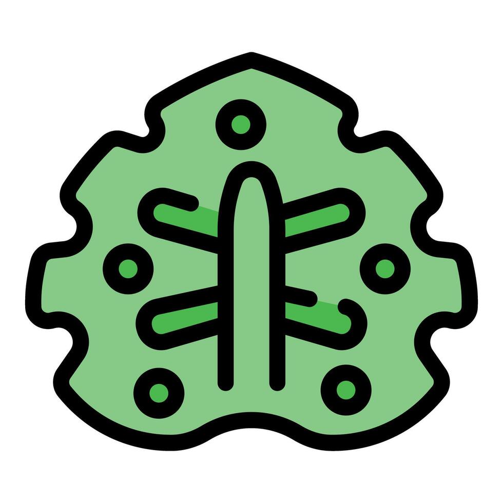 Green bacteria or virus with flagella moving in the body, microscopic view vector