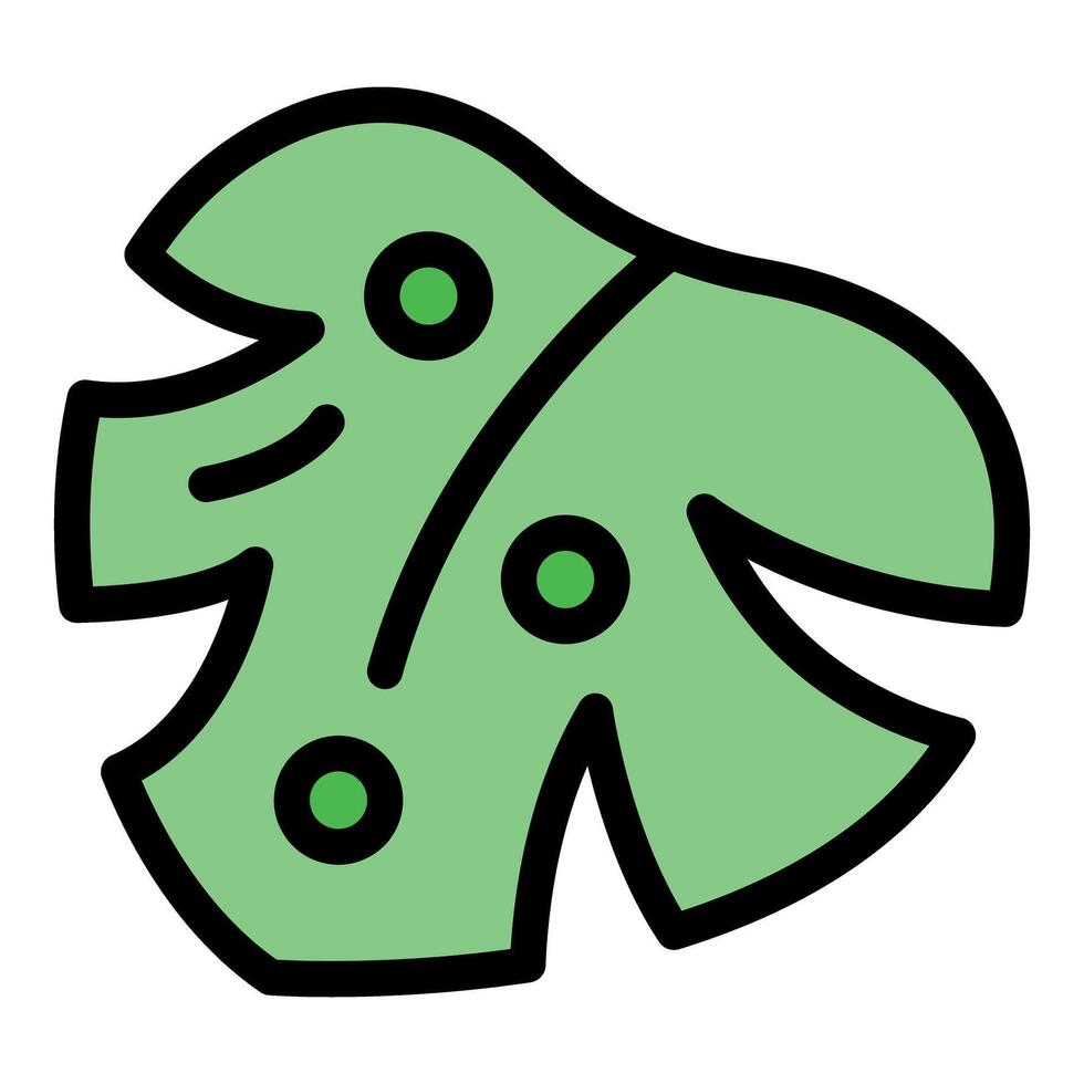 Green tropical leaf showing sustainability and nature vector