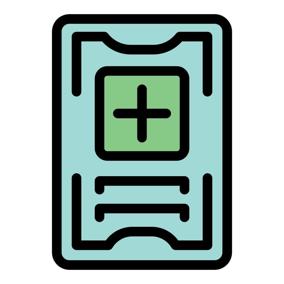 Medical record representing healthcare management and patient data vector