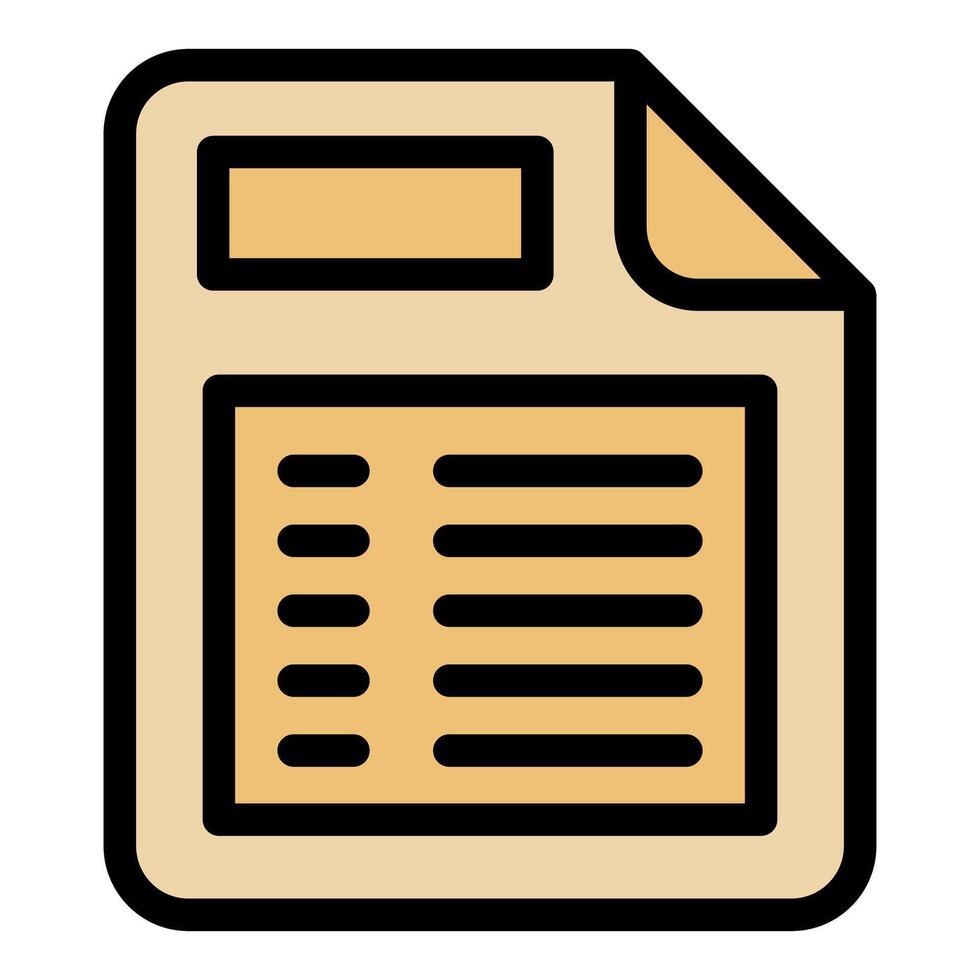 Digital document representing data analysis and business reporting vector