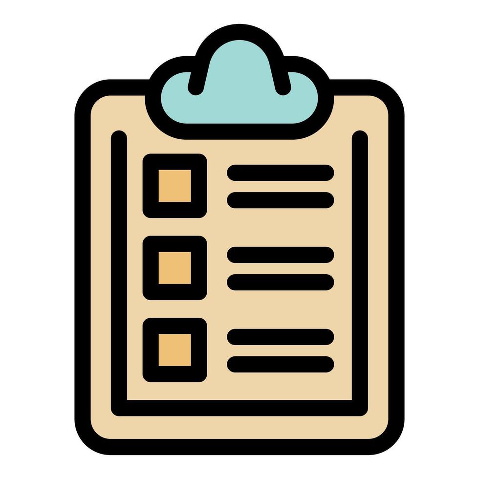 Clipboard showing checklist for task management and business planning vector