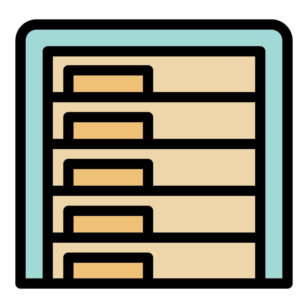 Garage door with sections and handles representing security and access vector