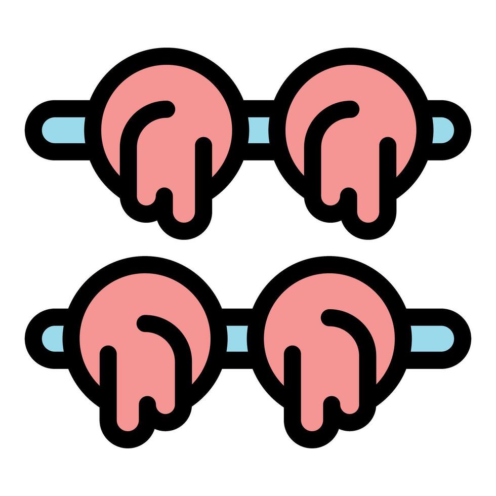 Melting dango skewers, a japanese sweet treat dripping with deliciousness vector