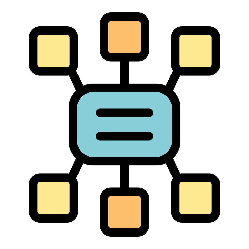 Data integration connecting multiple sources into central hub vector